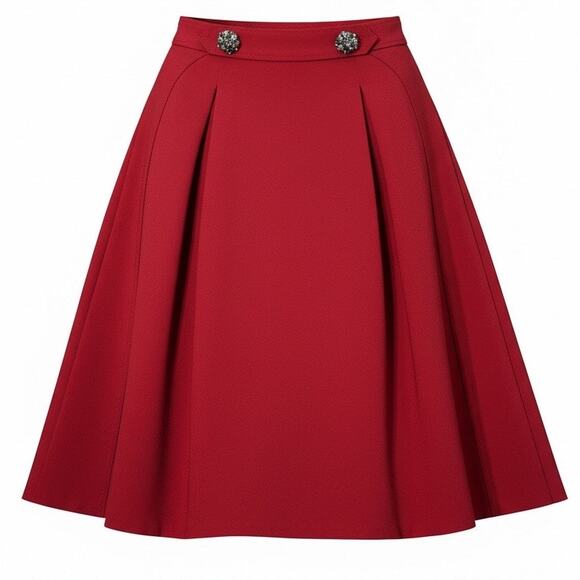 White House Black Market Dresses & Skirts - White House Black Market Women's Red Skirt Size: 12